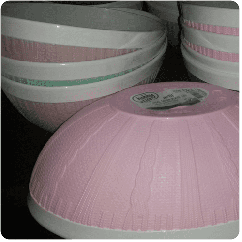 H.L. motif oval salad plate 1.6L Ass. Clrs