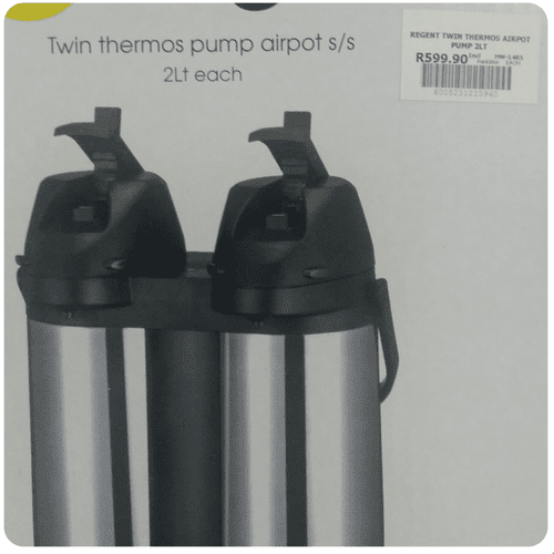 Twin thermos pump airpot 2L each