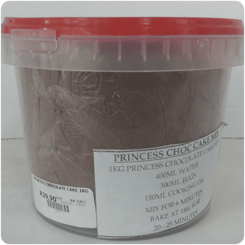 princess choc cake mix 1kg